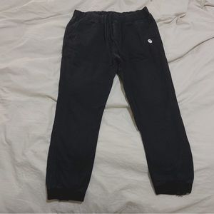 MENS black denim joggers